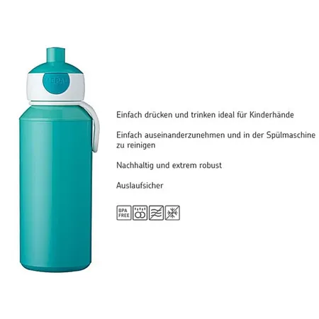 Mepal Trinkflasche Pop-up Campus 400 ml - Einhorn