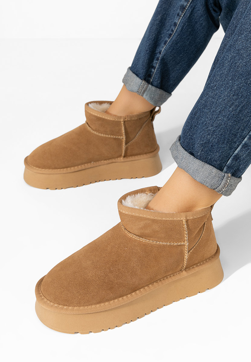 Bottes de neige femme chameau Cu platforma Cortney