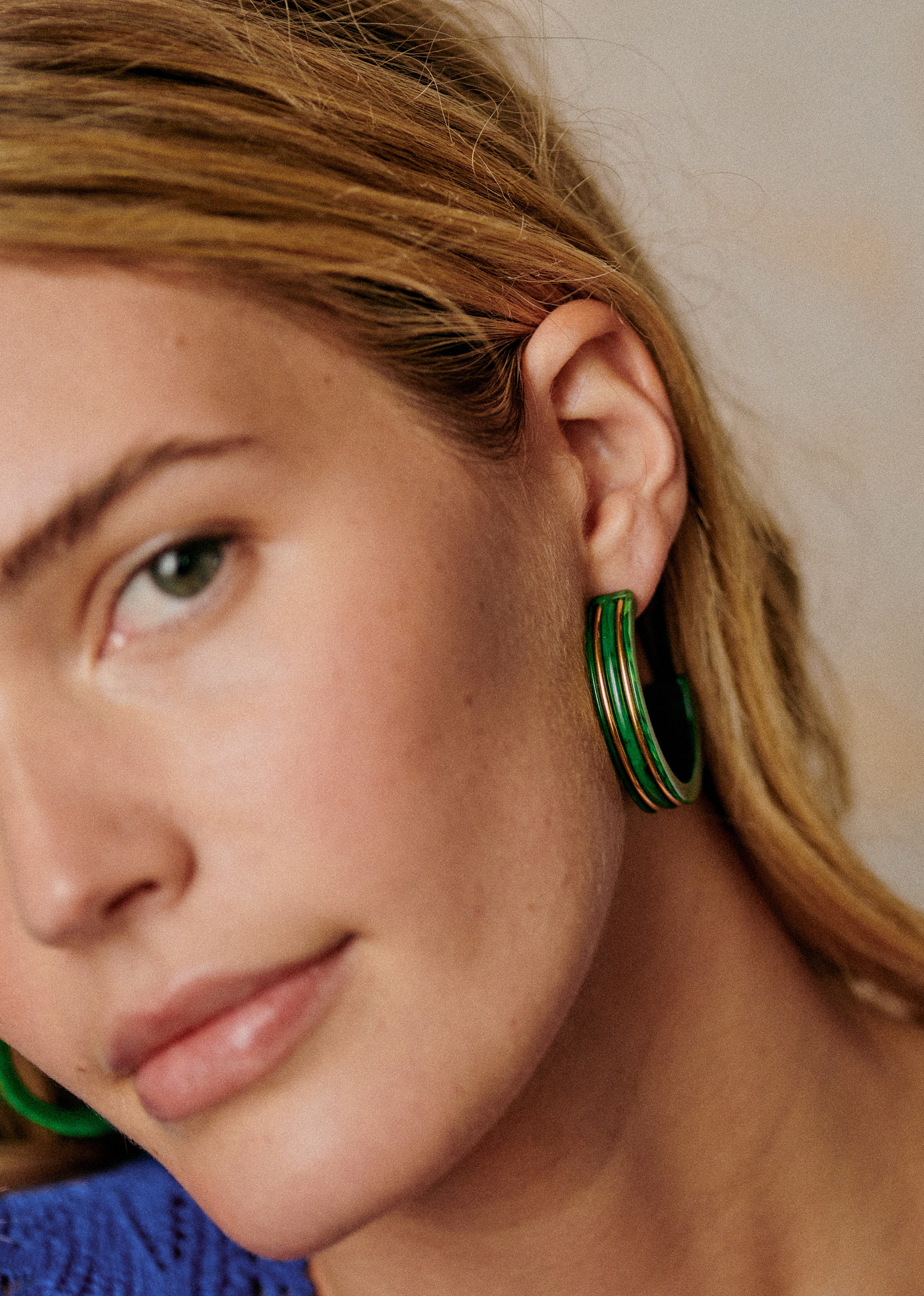 Anneaux Alix - Vert - E-SHOP/BIJOUX Boucles d'Oreilles 5905799