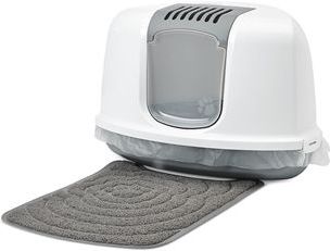 Savic Kattentoilet Nestor Corner - Kattenbak - Wit Grijs