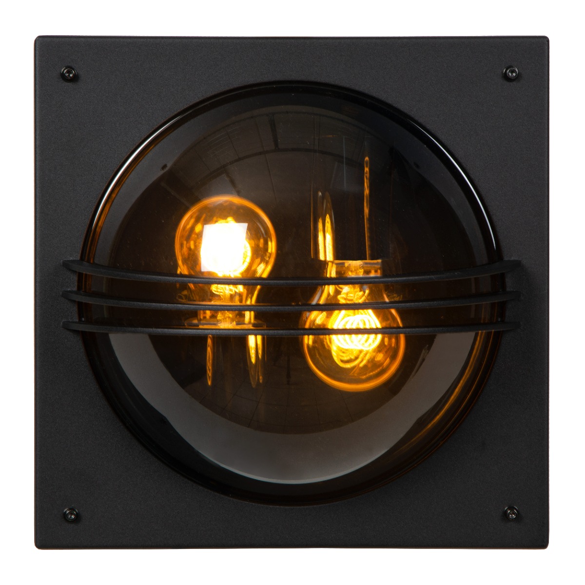 Lucide Privas wandlamp 60W 30x30cm zwart