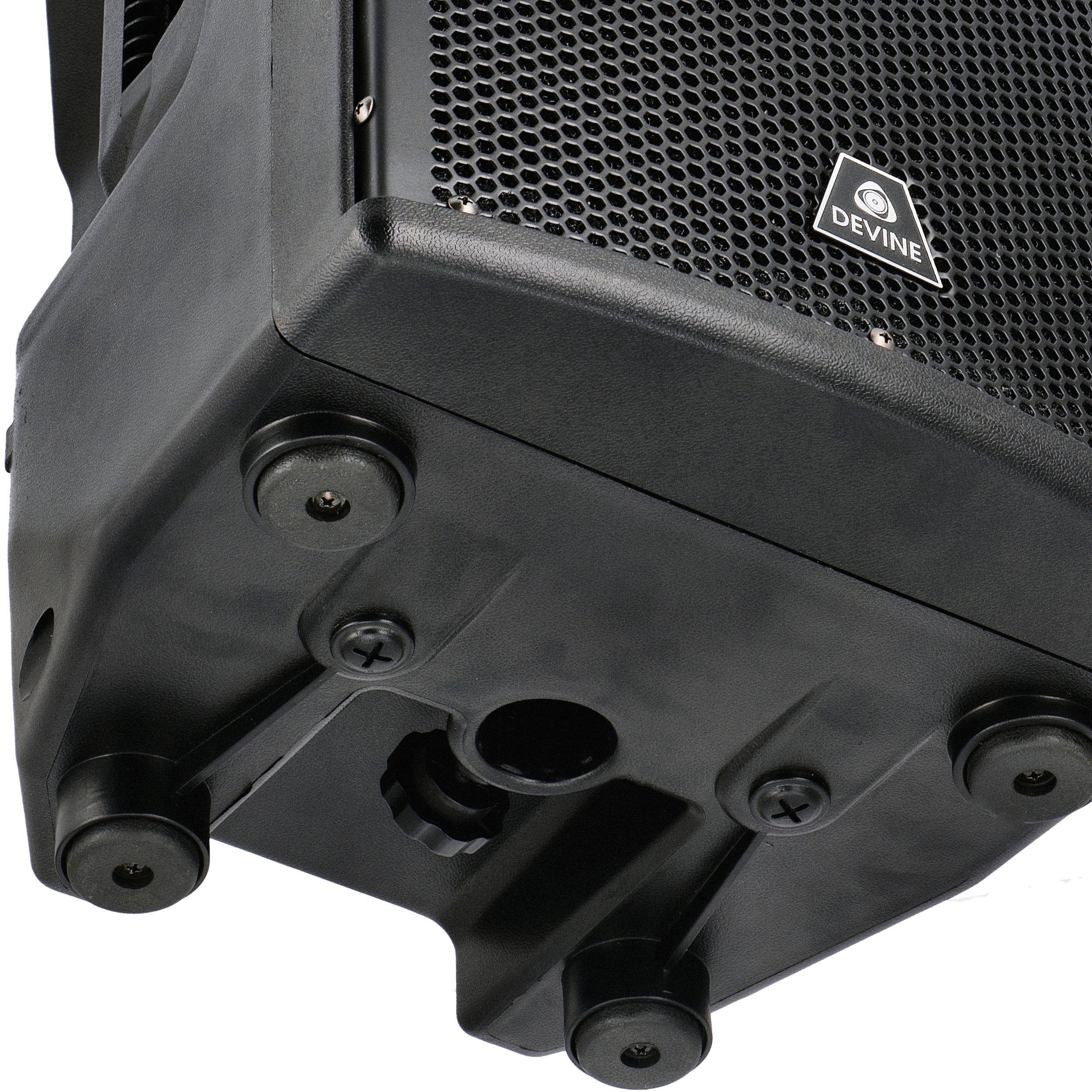 Devine Axeo 10A mobiele speaker-kit met draadloze microfoon en tassen/hoezen