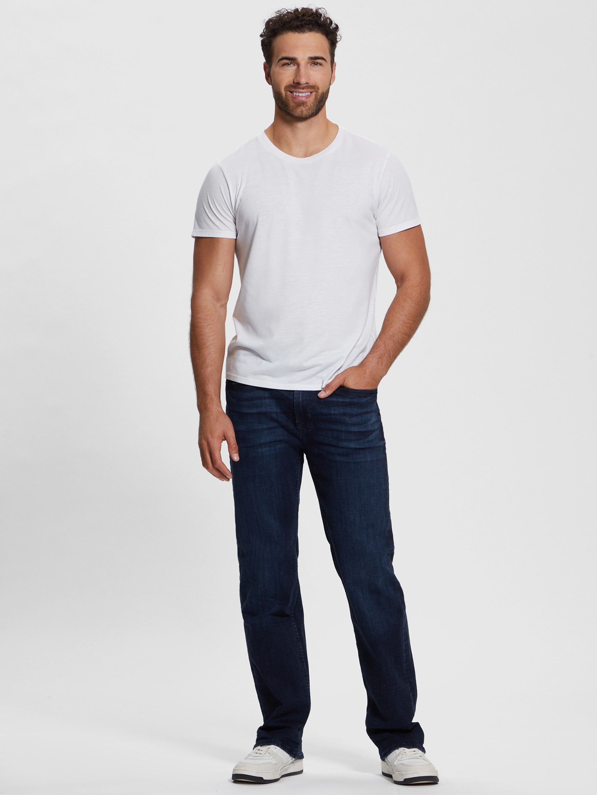 Calça jeans reta normal