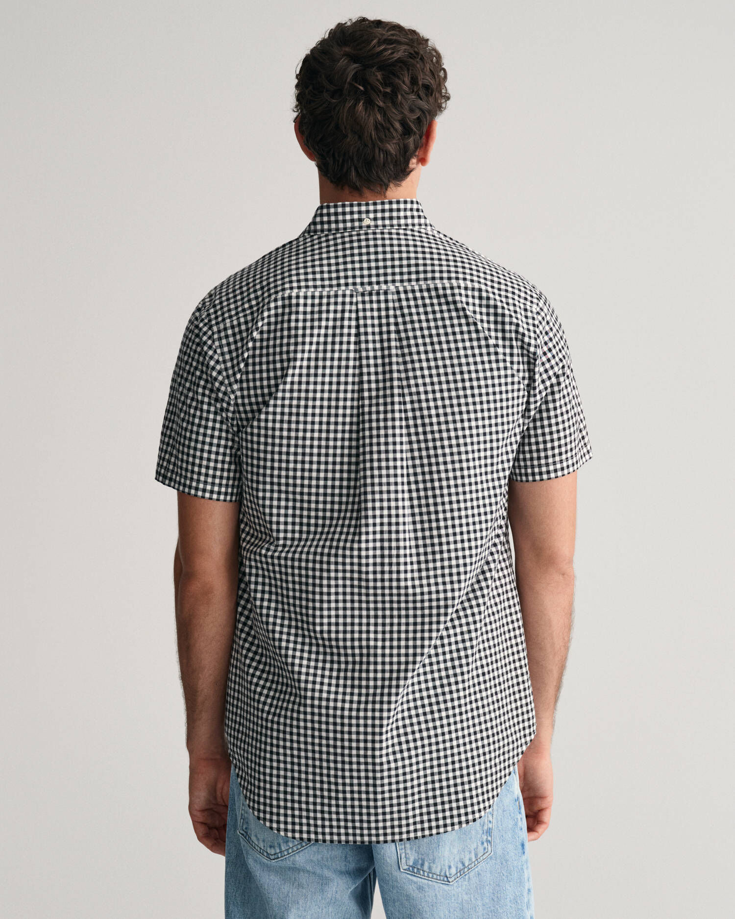 Gant| Herren Kurzarmhemd VICHY-KARO aus Popeline Regular Fit