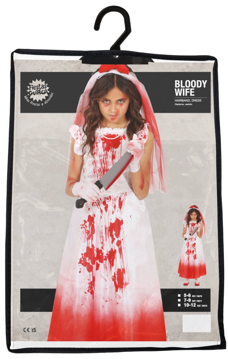Halloween Jurk Meisje Met Bloed