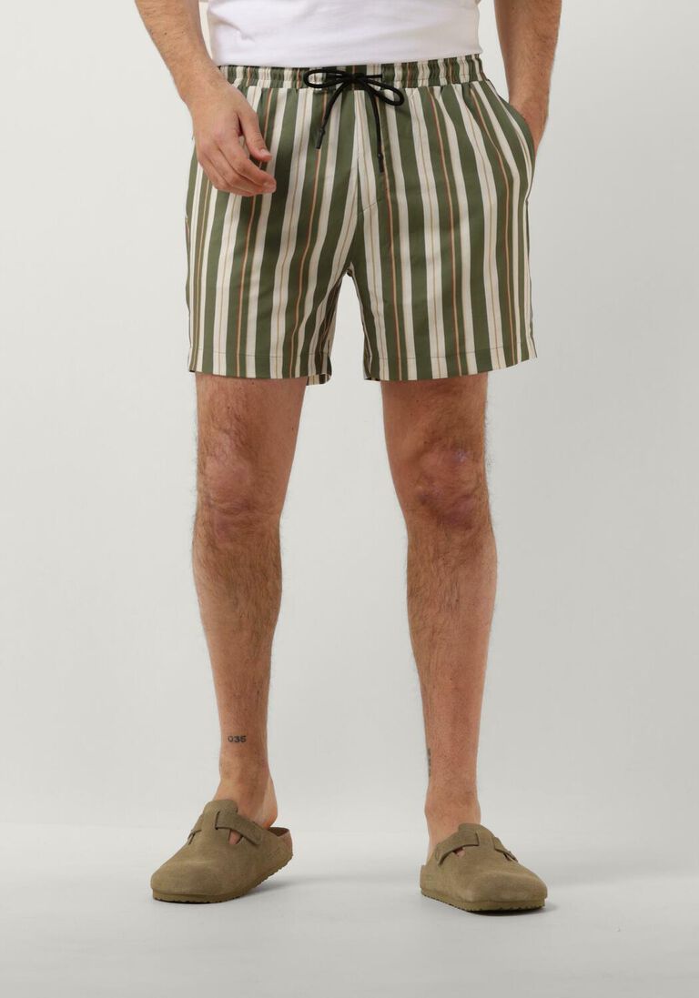 ANERKJENDT olijf anerkjendt  akshark aop swimshorts