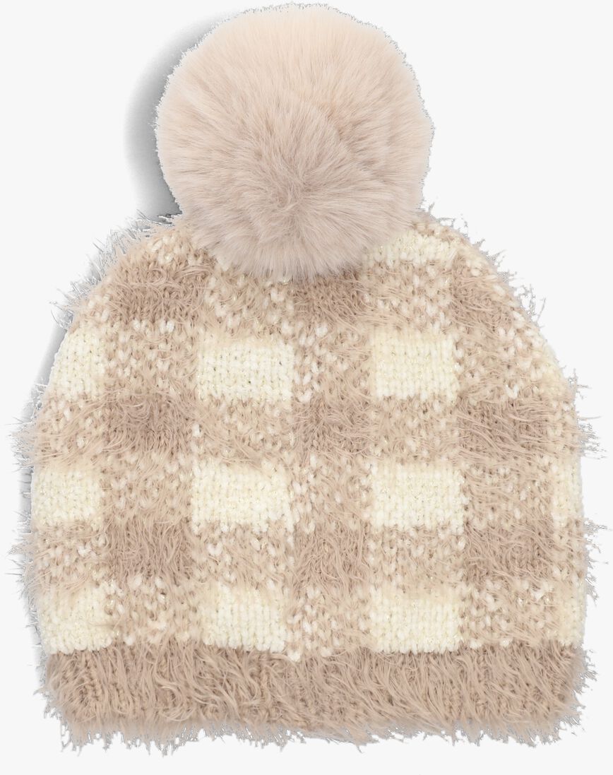 LIU JO beige liu jo muts check hat