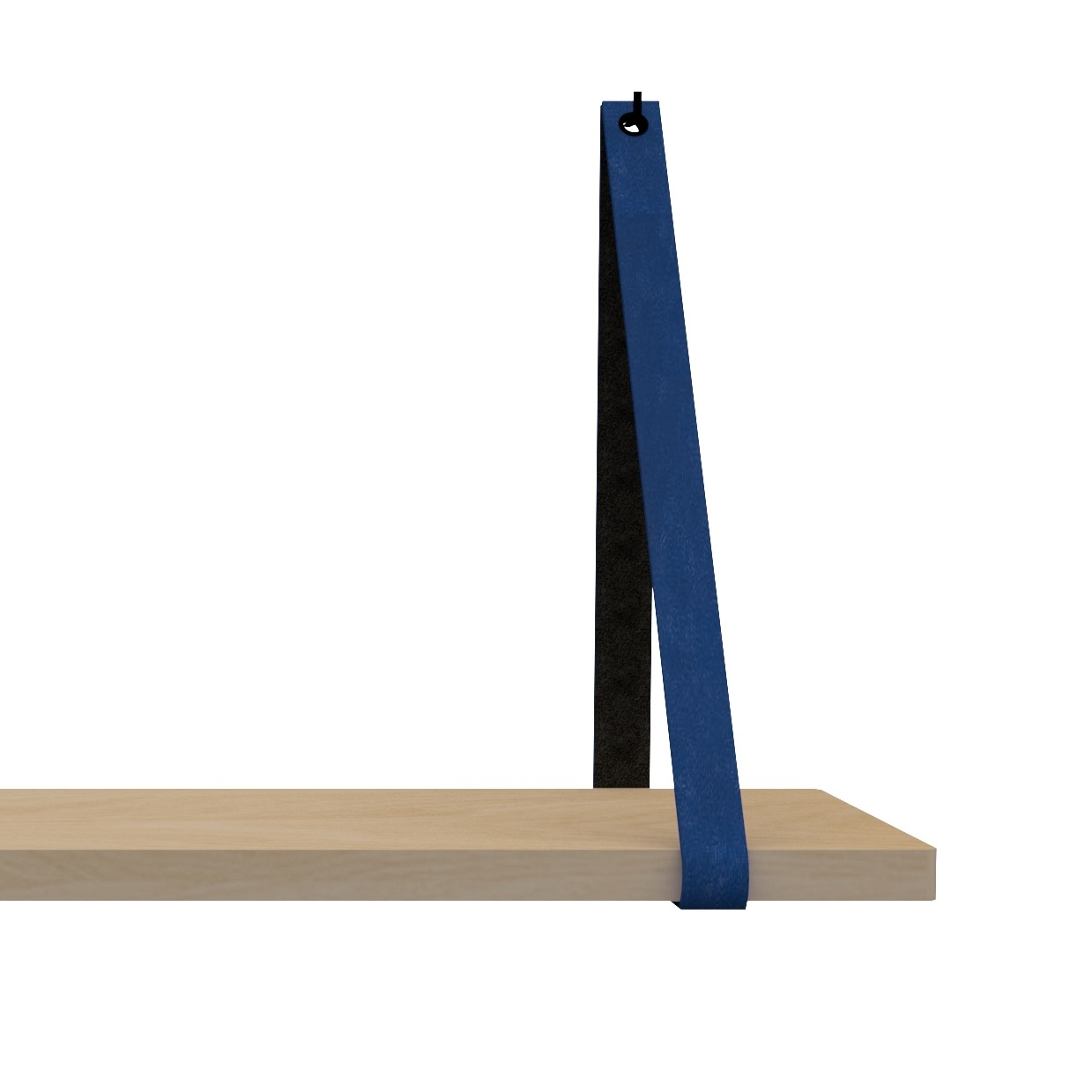 Leren plankdragers (set van 2) BLAUW