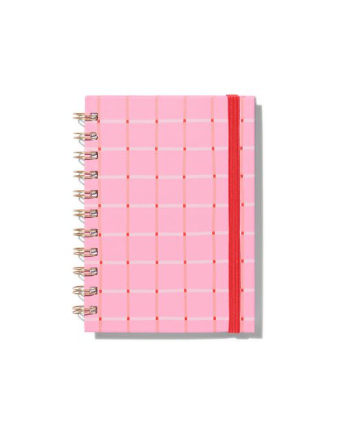 carnet de notes carreaux avec spirale