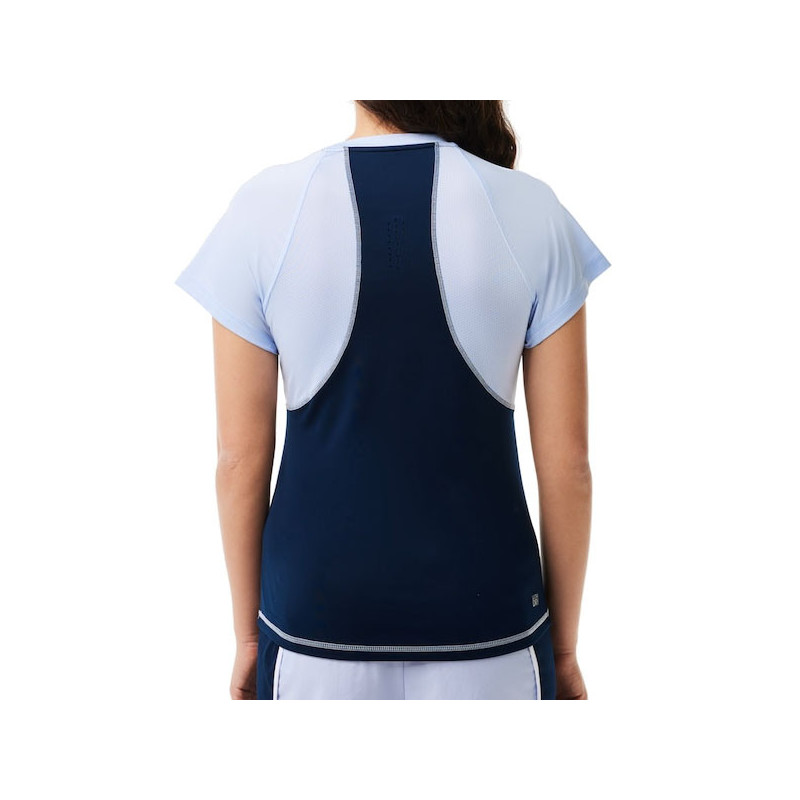 Tee-shirt femme Lacoste Slim Ultra Dry bleu