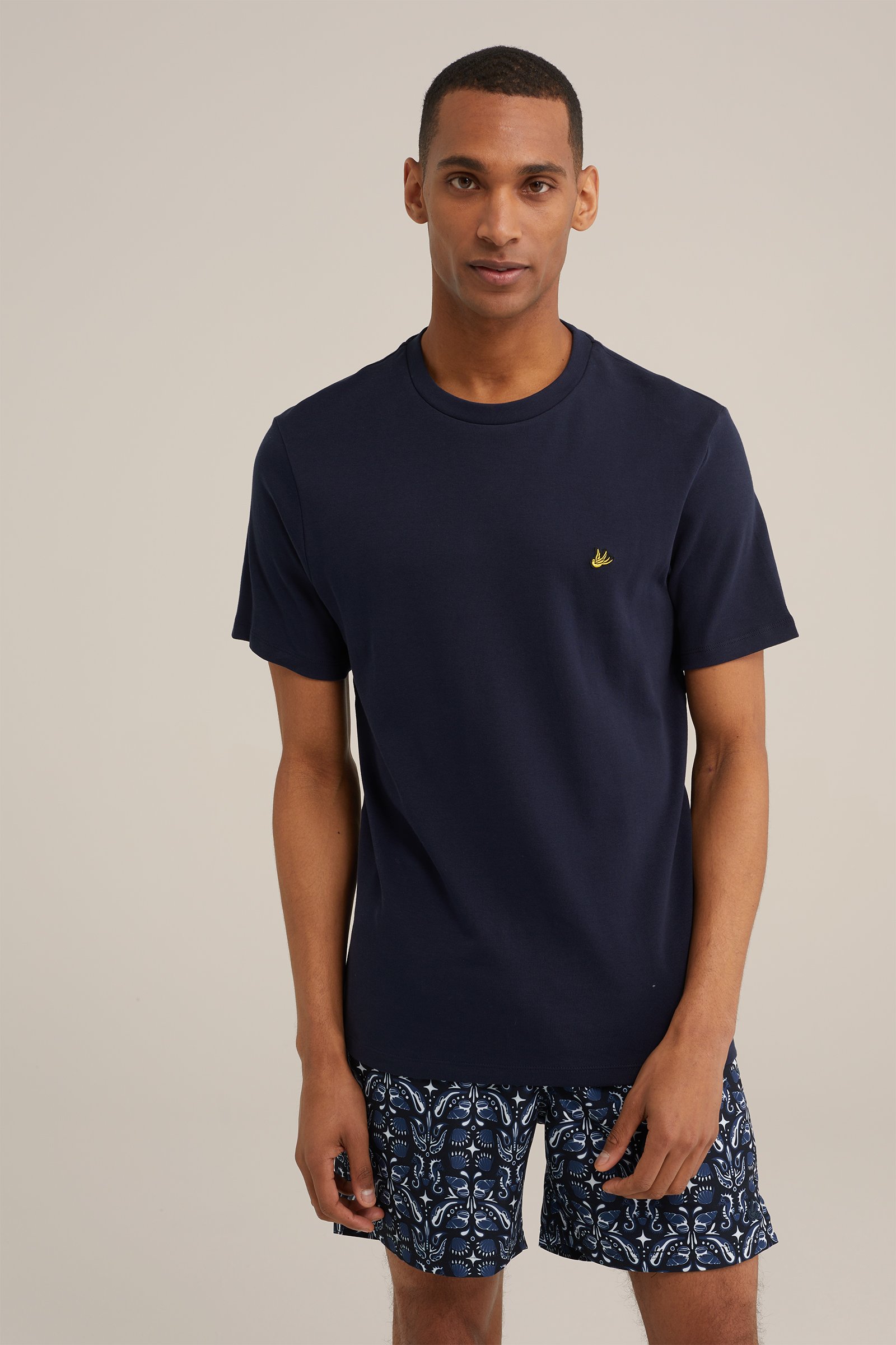 zwemshort met dessin WE Fashion Donkerblauw
