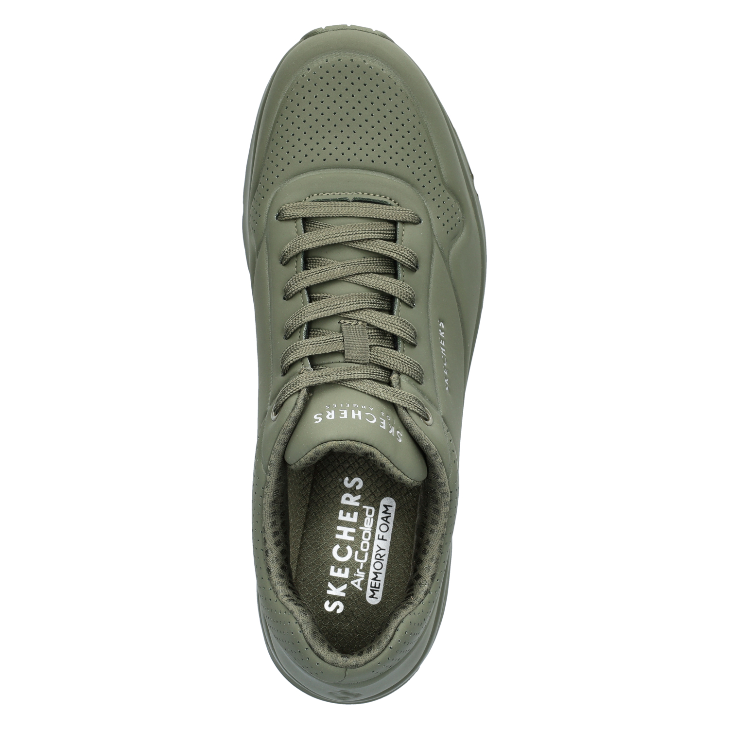 Street Uno heren sneaker Skechers Groen