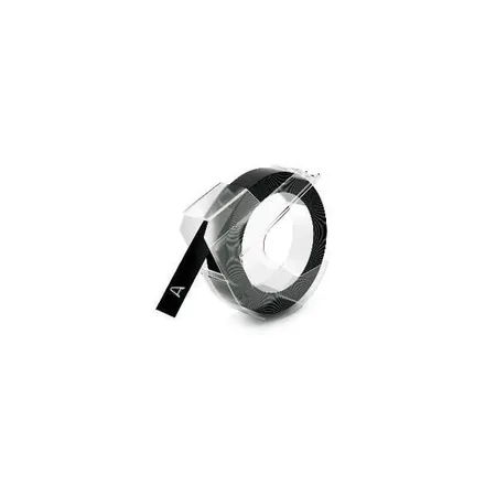 Dymo Prägeband glänzend, schwarz, 9 mm x 3 m, 3 Stück