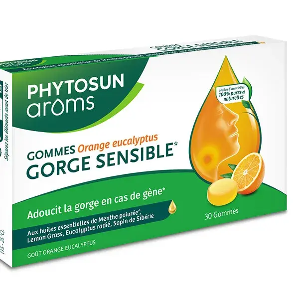 Phytosun Arôms Pastille Sans Sucre Gorge Citron 24 Unités