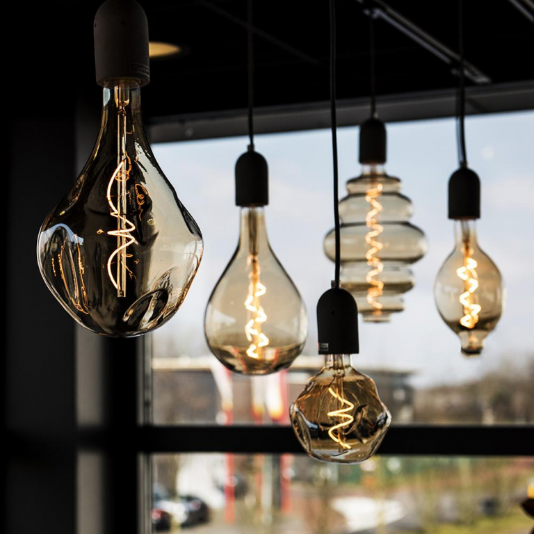 Flinders Big Baby LED Filament lichtbron E27 3W 2000K goud dimbaar