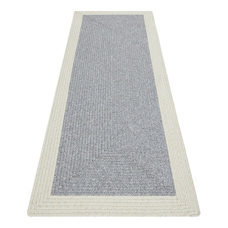 Jute Vloerkleed Braids - Grijs/Creme