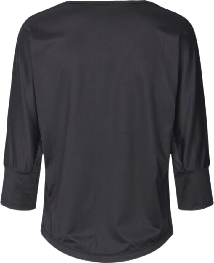 Carite Heidi trænings T-shirt m. 3/4 ærmer Sort