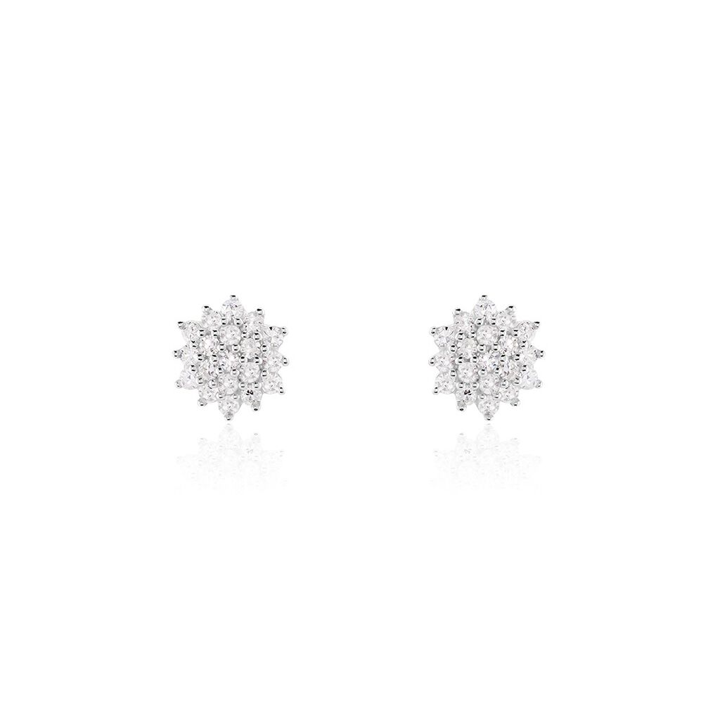 Boucles D'oreilles Puces Caliopee Or Jaune Diamant