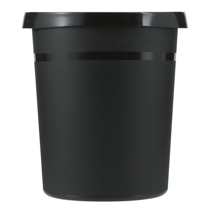 Ronde Kunststof papierbak zwart 18 liter (VB090040)