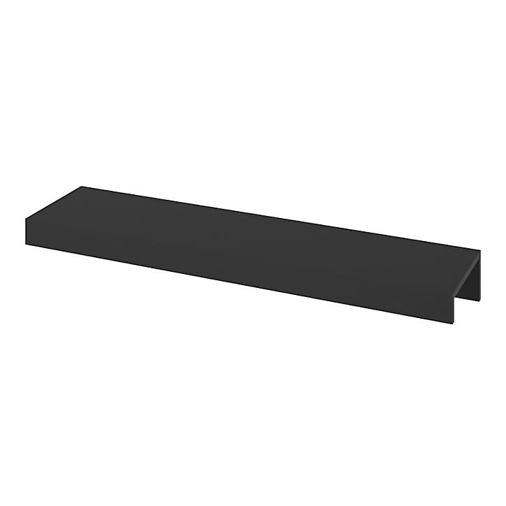 Poignée de meuble Incurvé GoodHome Skej aluminium mat noir l.152mm x l.19mm x H. 35mm entraxe 128mm