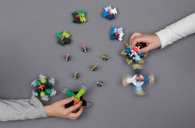 Plus-Plus Spinning Top Challenge