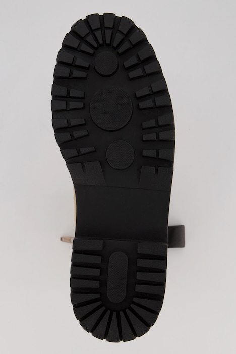 Leder-Chelsea-Stiefeletten, Veloursleder, Weite H