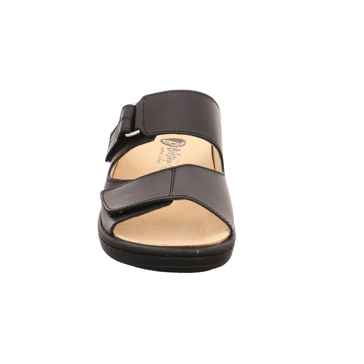 BIOSTEP Pantolette Schwarz Leder