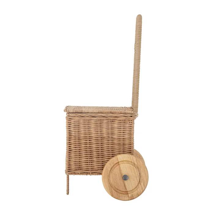 Bloomingville Mini, Penne Kinder-Trolley, L 29 x H 50 cm, Rattan