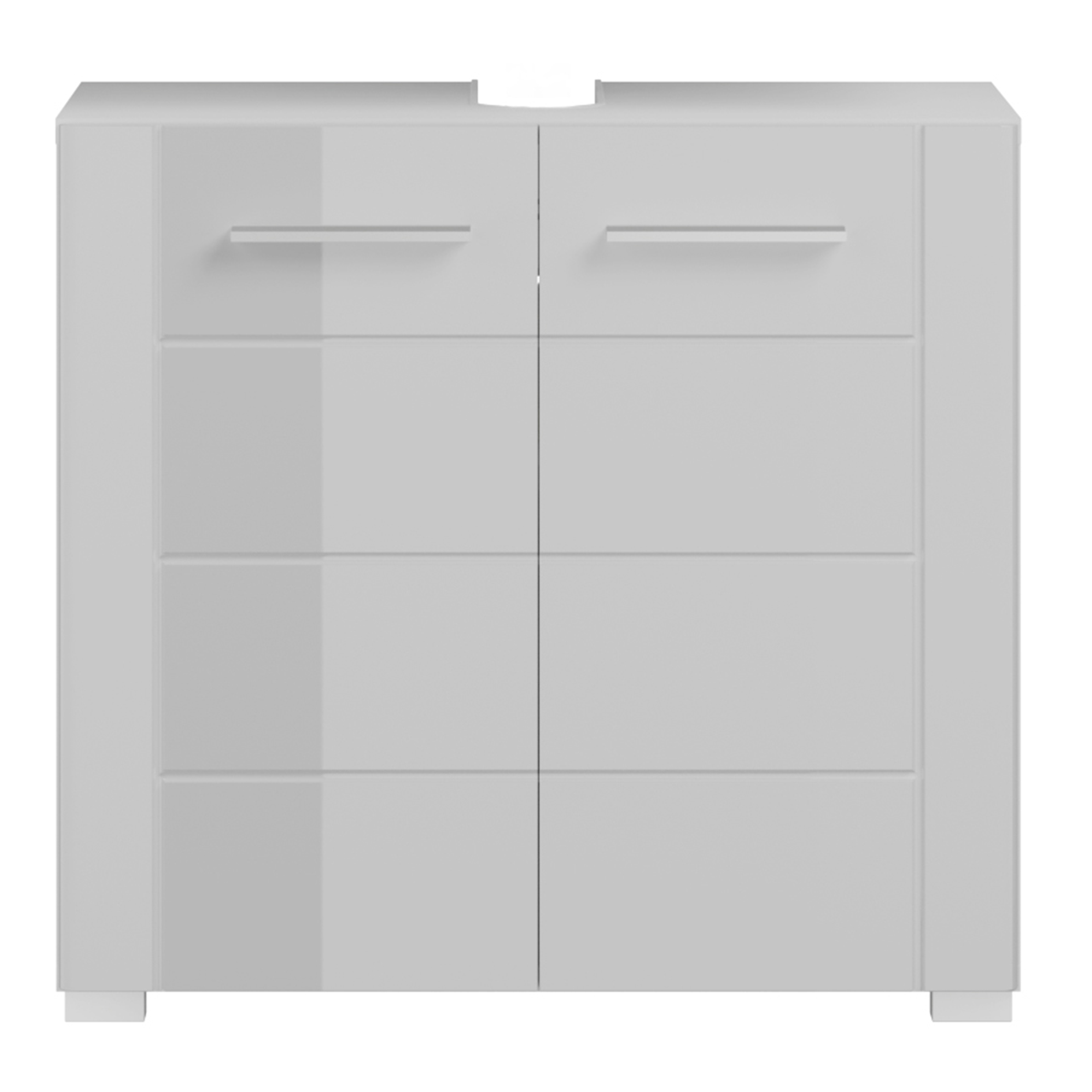 Waschbeckenunterschrank VENICE - weiß Hochglanz-weiß - 60 cm