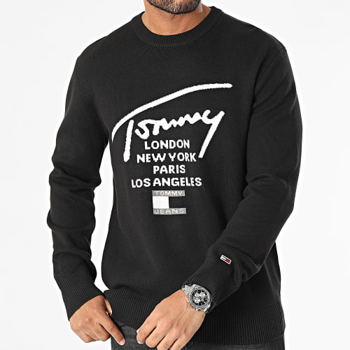 Sweat Crewneck Relax Spray 7758 Noir