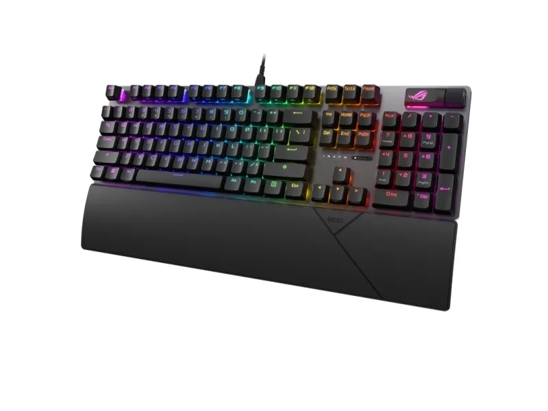 ASUS ROG Strix Scope II NX - Tastatur - 100% - full size - backlit - tastkontakt: ROG NX Snow - sort