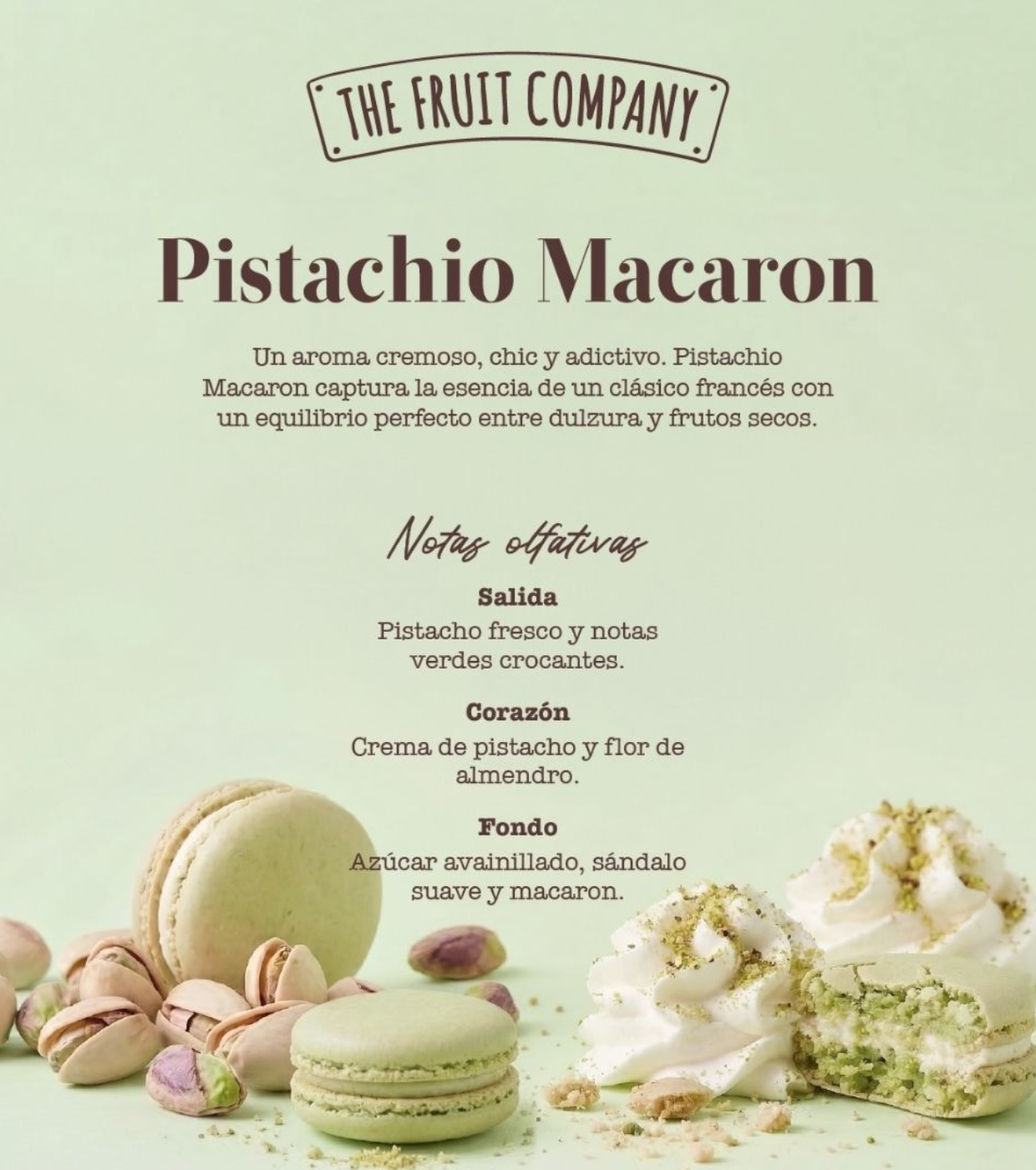 The Fruit Company - Creme para as mãos Patisseries - Pistachio Macaron