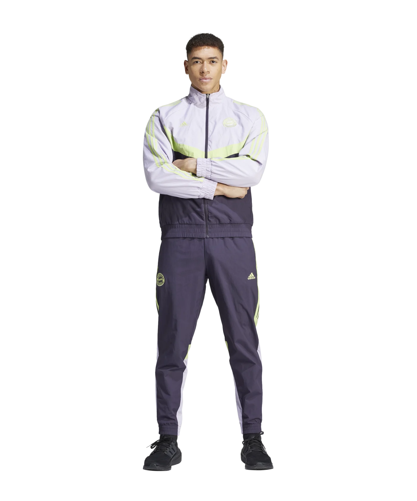 adidas FC Bayern München Woven Tracktop Lila