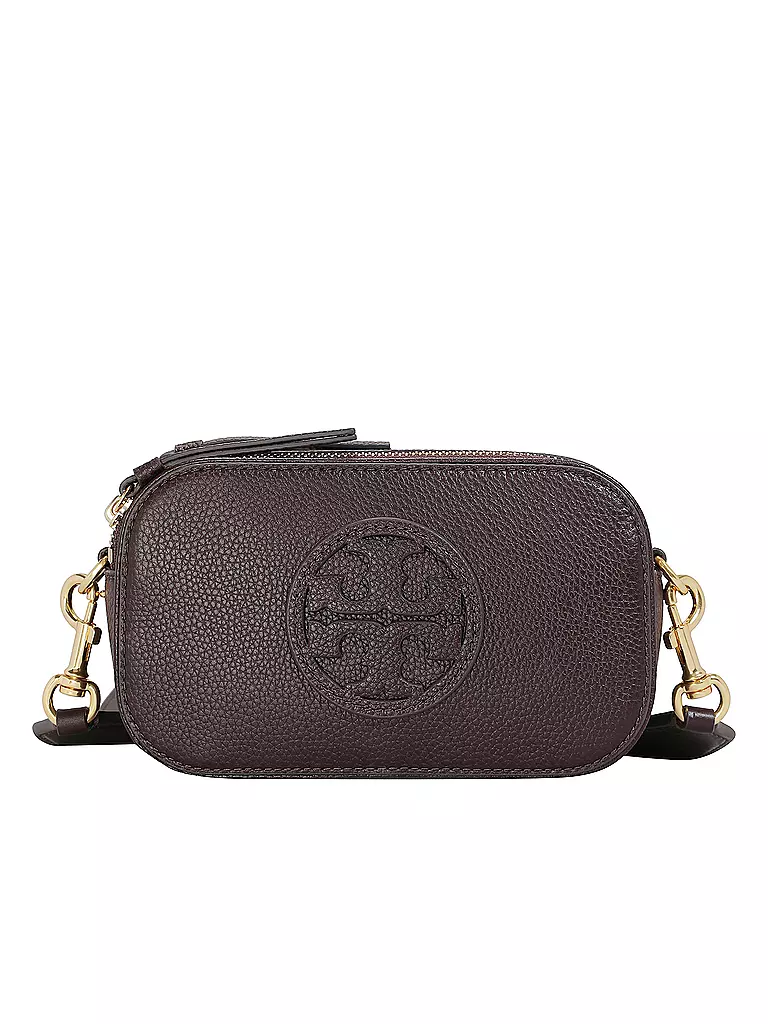 TORY BURCH Ledertasche - Mini Bag MILLER  dunkelrot