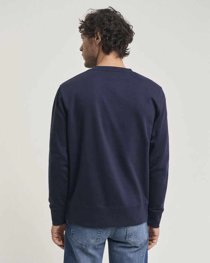 Gant REG EMB ARCHIVE SHIELD CNECK Evening blue