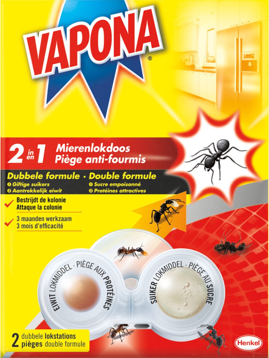 Vapona Mierenlokdoos Dubbel (2 stuks)