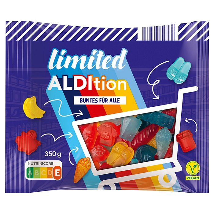 ALDIMANIA ALDItion Veganes Fruchtgummi 350 g, Klassik