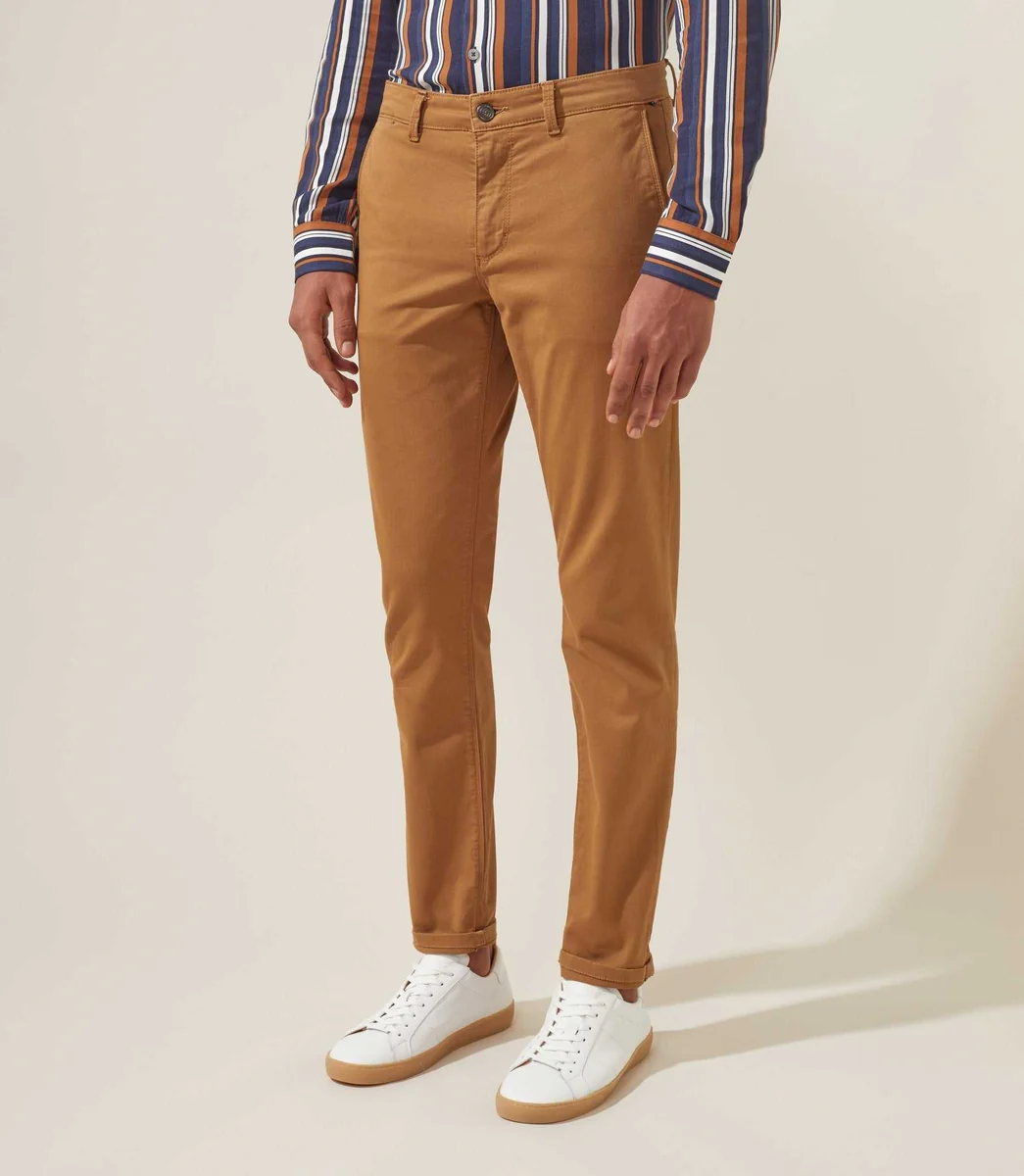 Pantalon Chino fashion camel 