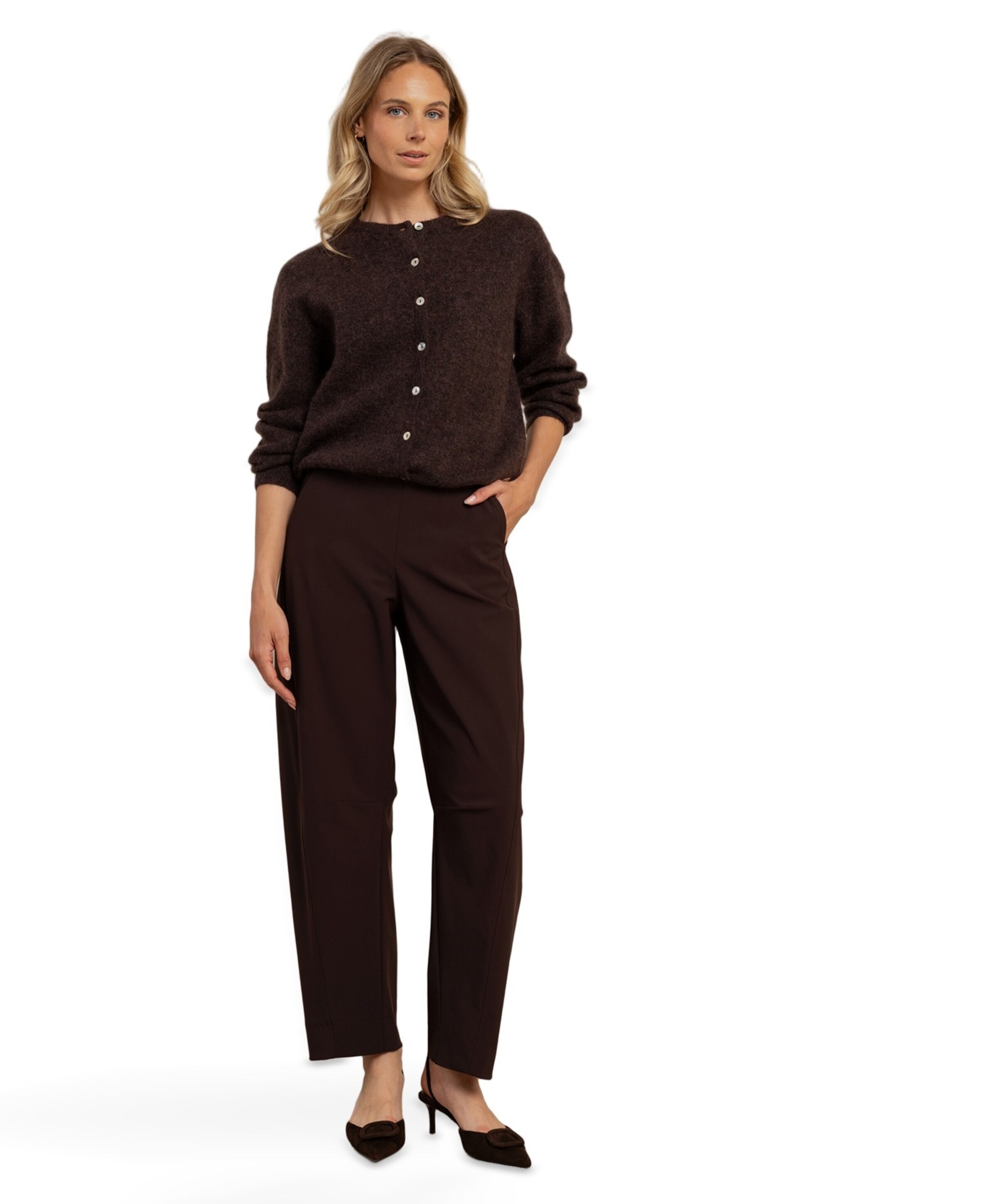 Studio Anneloes Marlise barrel trousers dames broek bruin