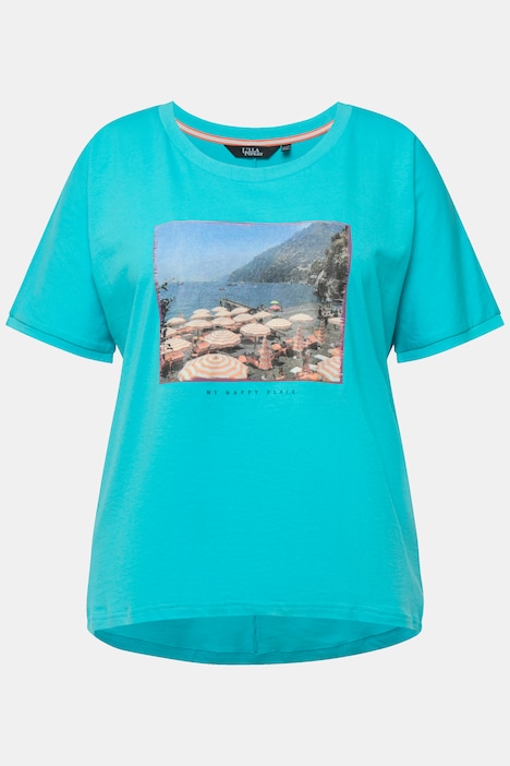 T-Shirt, Fotomotiv, Oversized, Rundhals, Halbarm