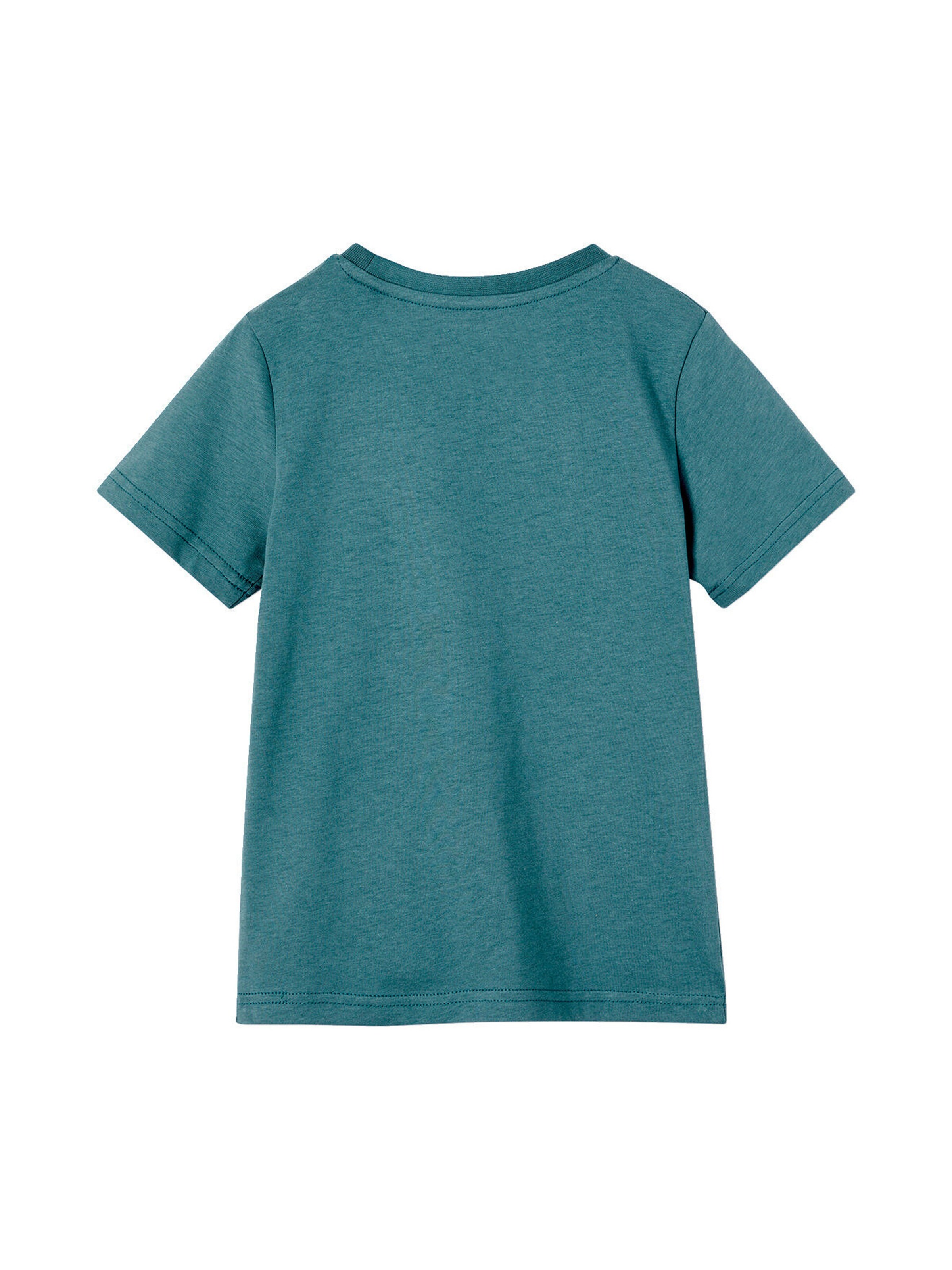 Vertbaudet Jungen T-Shirt BASIC mit Print vorn petrol