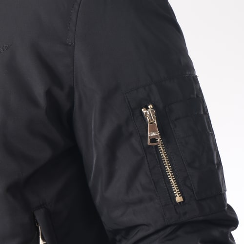Bomber Col Mouton Versmold Noir