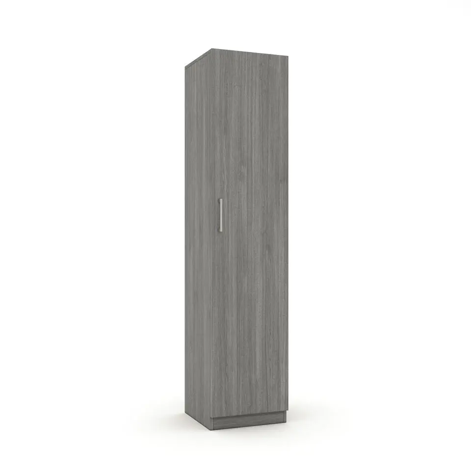 Interiax Kledingkast 'Mila' - Grijze Eik - 1 Deurs - 180x40x42 cm
