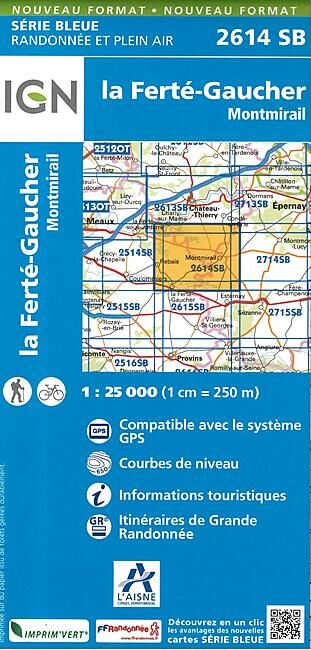 IGN - 2614 SB LA FERTE GAUCHER 1 25 000