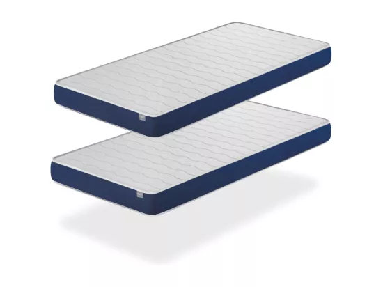 Matelas LOT 2 ORION CONFORT 90x190 Épaisseur 14 CM – Rembourrage super soft - Juvénil - idéal pour les lits gigognes