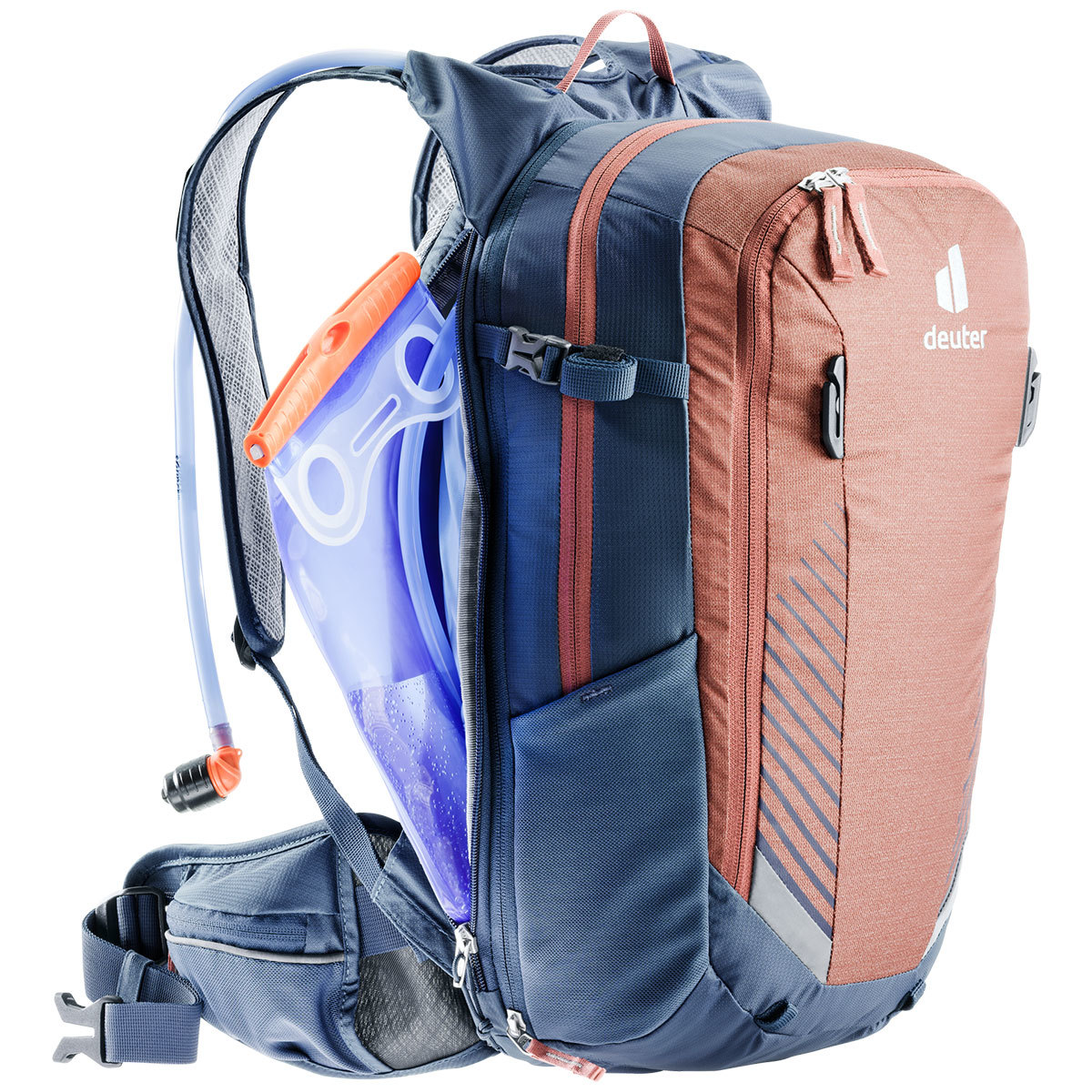 Deuter Compact EXP 14 Fietsrugzak Rood/Blauw