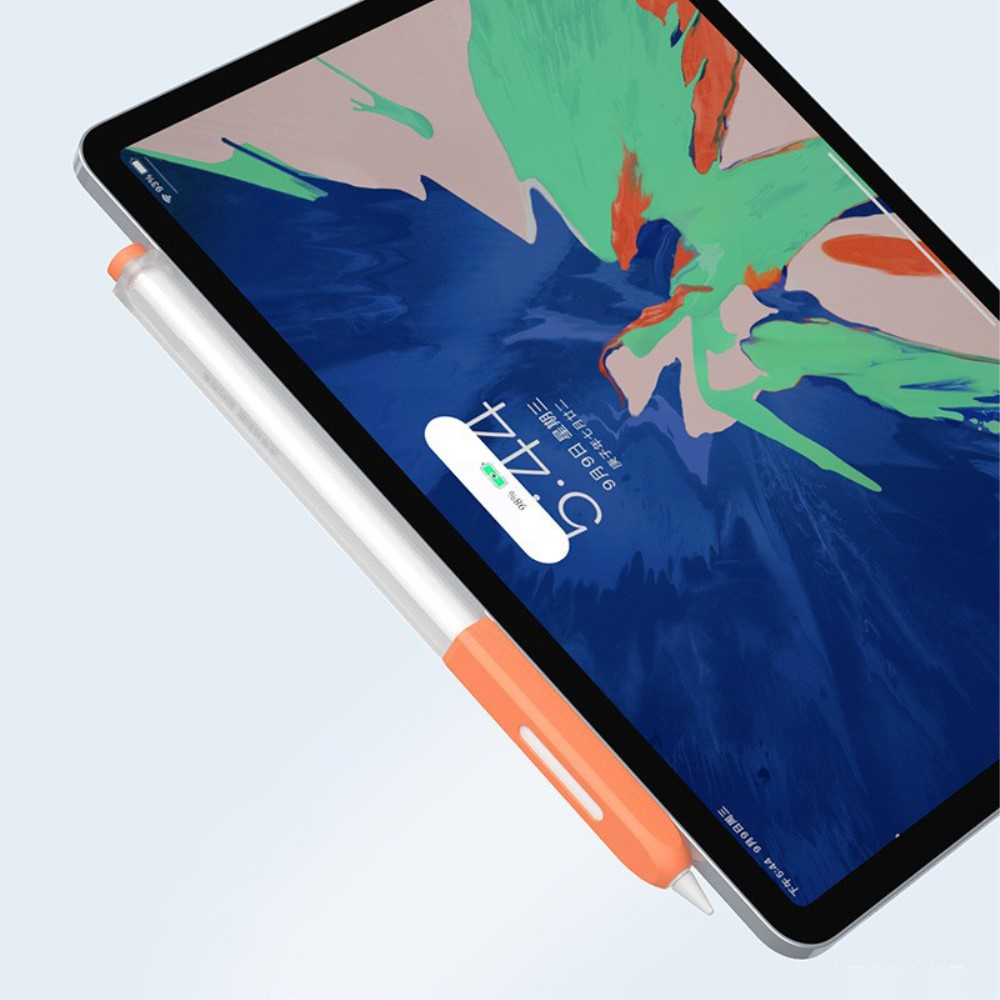 Apple Pencil (2. Generation / Pro) Silikon Schutzhülle - Rosa / Transparent