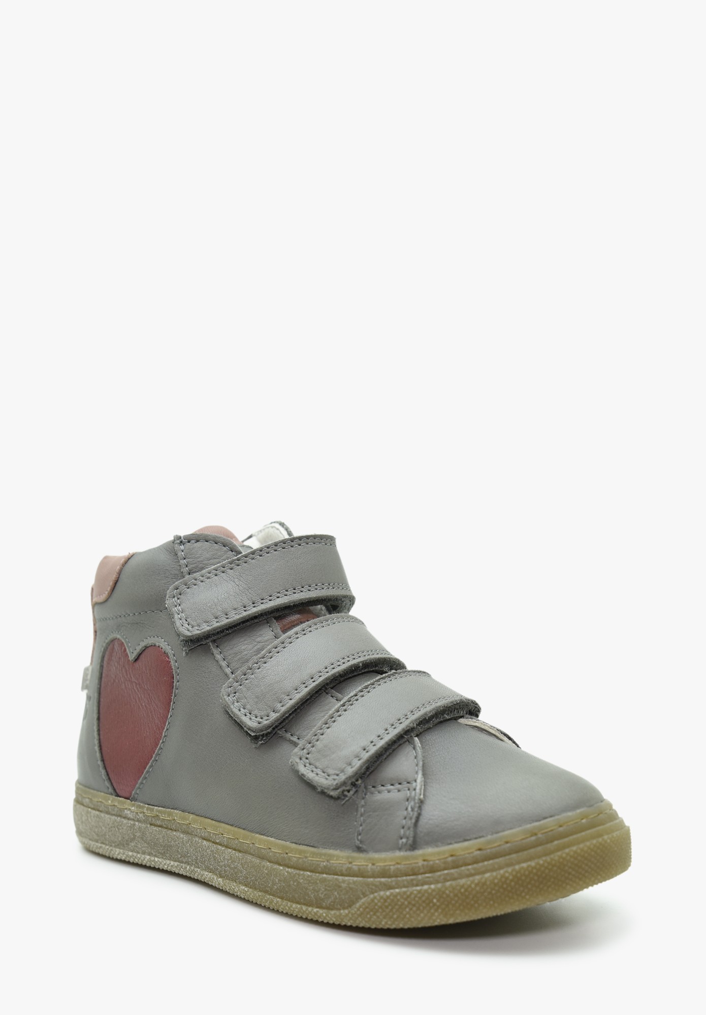 Ajoie velcro   Kinder Anthrazit Rosa