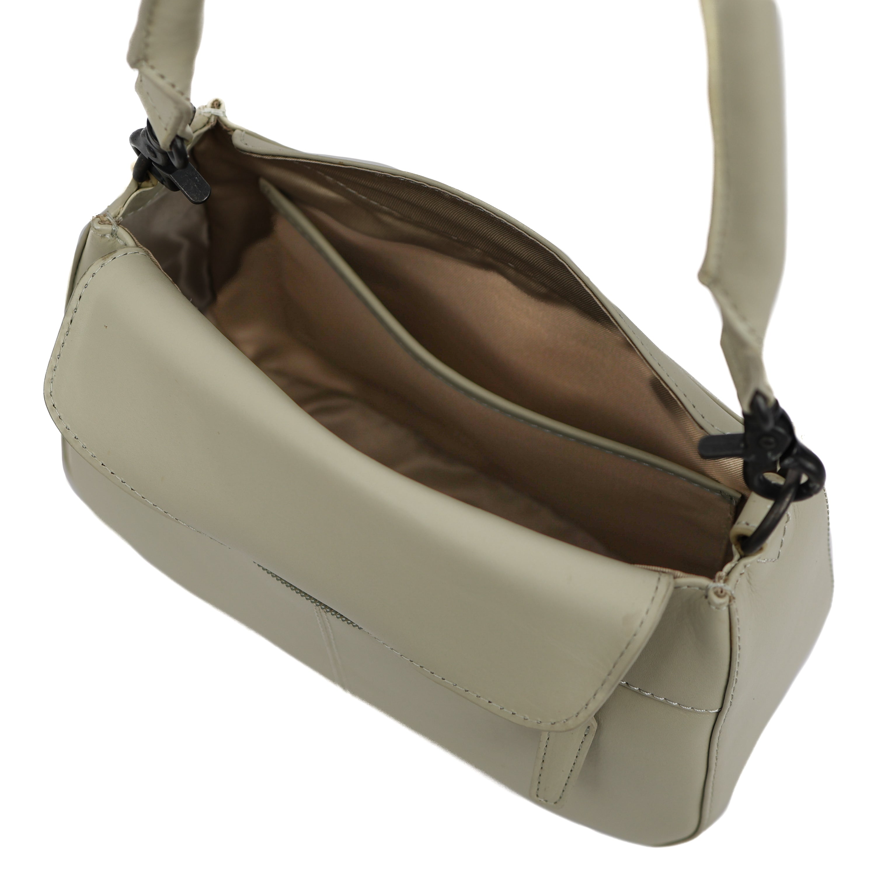 Hand-/schoudertasje met flap 'Fenna' Khaki Khaki