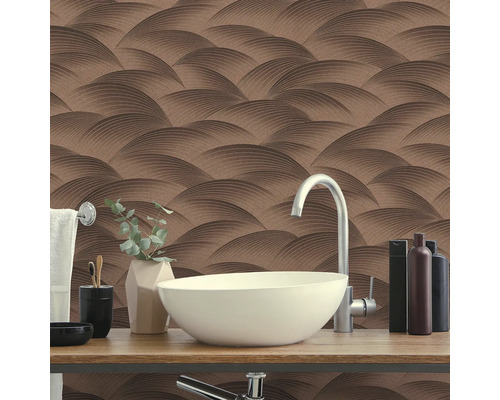 Vliesbehang 10372-48 GMK Fashion for Walls 4 golven brons